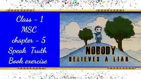 #CBSE Class 1 Moral story Speak Truth book exercise