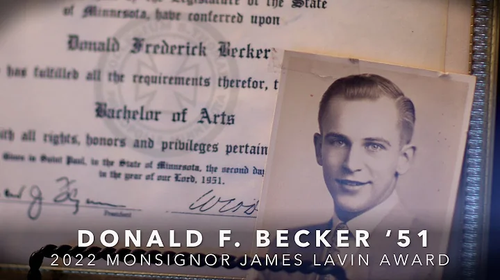 Don Becker '51 - 2022 Monsignor James Lavin Award