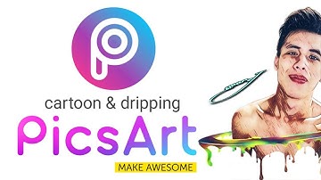 CARTOON AND DRIPPING EFFECTS EASY TUTORIAL|PICSART EDITING