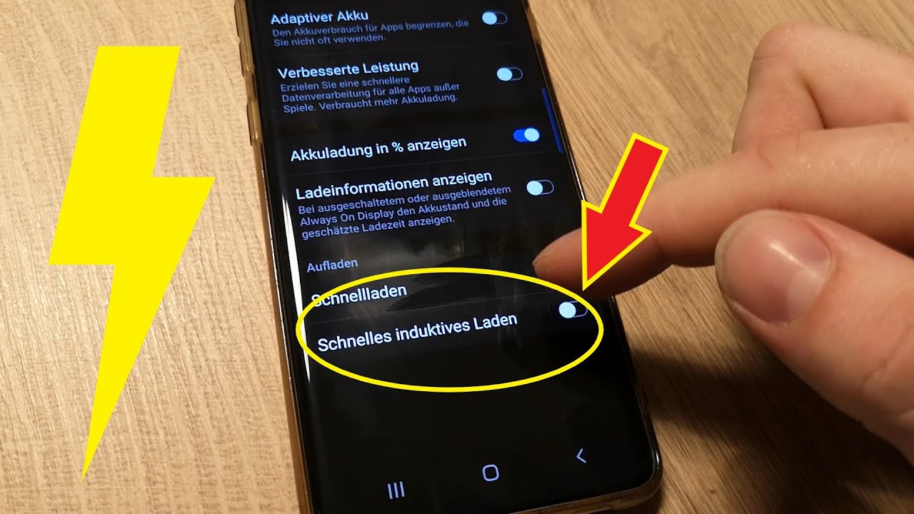 Update Samsung Galaxy Induktives Schnellladen aktivieren