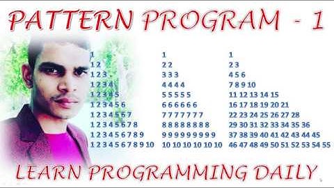 Write a triangle number pattern program to print from left side using for-loop || By Gajendra