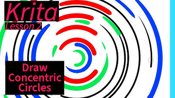 Krita Tutorial : How To Draw Concentric Circles With Assistant (2)