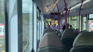 Onboard First Glasgow 67772 SN13 CGX Service 1A From Clydebank to Dumbarton