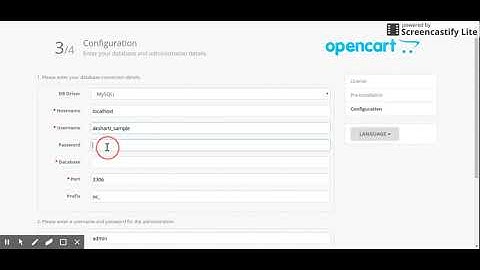 How to install OpenCart after file upload
