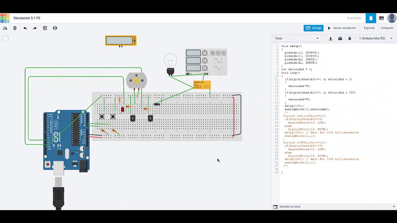 Simulacion 3.1 Instrumentacion Electronica. - YouTube
