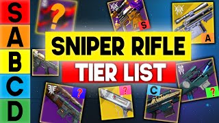 Sniper Rifle PvP Tier List Rankings (Destiny 2)