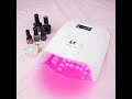 Cordless RED Light Cordless 60W LED UV Nail Lamp For Curing Gel Polish Wireless with Lithium Battery