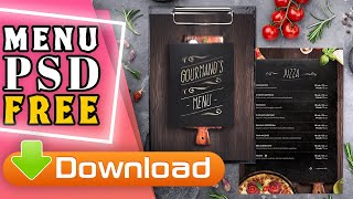 Restaurant Menu PSD File Free Download | Original PSD File | AA Graphic Design