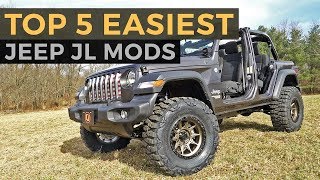 Top 5 Easiest Jeep JL Wrangler Mods