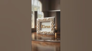 Kiran Frame name editing||#ytshorts#imagecreation#meta#ai#frame#nameart