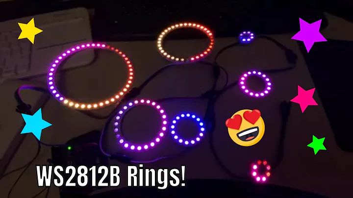 Testing WS2812B RGB LED Rings With Arduino Uno!