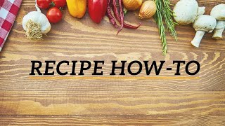 Video template - Recipe How-To screenshot 1