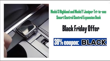 Model 3 Highland / Model Y Juniper Smart Central Control Expansion Dock Installation #dockingstation