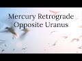 Mercury Retrograde Opposite Uranus