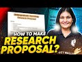 Research Proposal | How to Write a Research Proposal for Ph.D | Ph.D Research Proposal Kaise Banaye