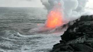 Lava Ocean Entry~Kalapana, Hawaii