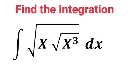 Calculus: Integrating a Radical Function |How to Integrate?|