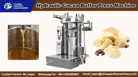 Hydraulic Cocoa Butter Press Machine New Machine Testing Before Shipment in PACIFIC Workshop