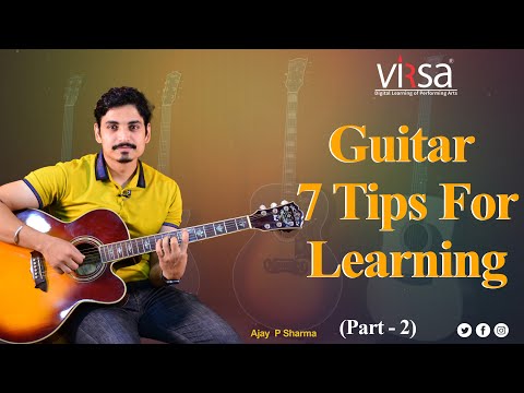 Guitar 7 Tips For Learning | Learn Guitar | guitar courses online @VirsaIndia