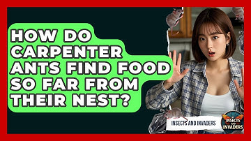 How Do Carpenter Ants Find Food So Far From Their Nest? - Insects and Invaders