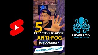 5 easy steps to apply anti-fog to your mask #shorts