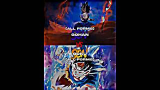 Goku Vs Gohan All Forms