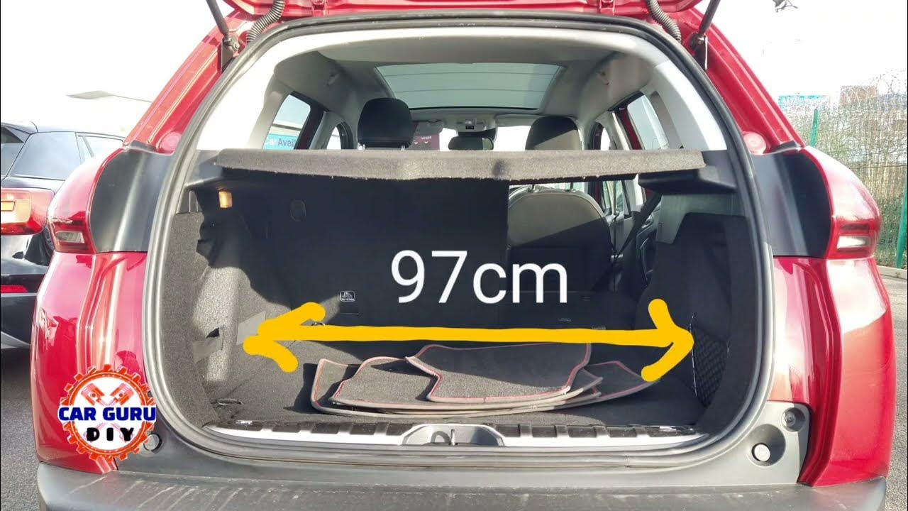 Peugeot 2008, 20132019 boot dimensions in centimeters CarGuruDIY