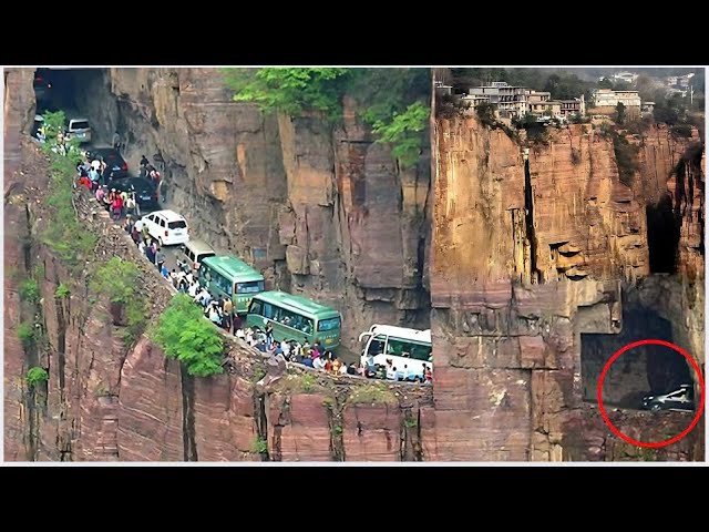 The world's most spectacular mountain tunnel | Villagers living on cliffs | Wonder of China