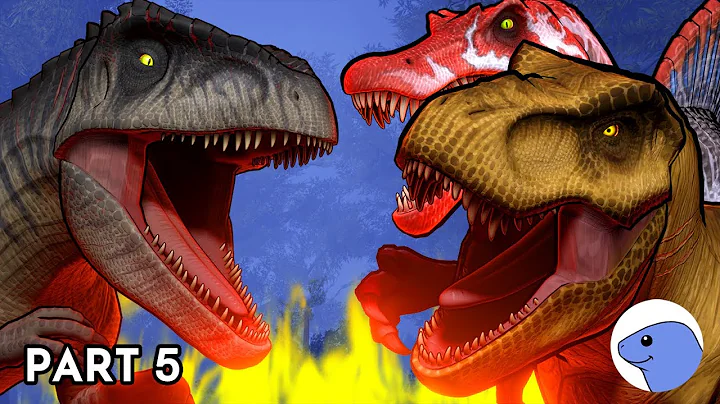 Giganotosaurus vs Rexy and Spinosaurus | Animation (Part 5)