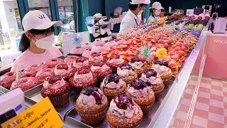 incredible 40 kinds of doughnuts / korean street food