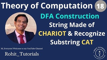 Lect-18: DFA Example | Recognize String CAT From word CHARIOT | Recognize CAT from CHARIOT | TOC