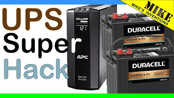 SUPER UPS Battery Hack- Mikes Inventions