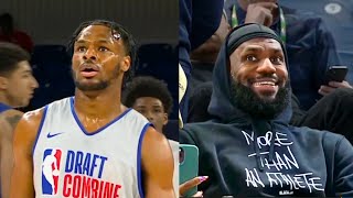 Bronny James Second NBA Draft Combine Scrimmage In Front Of LeBron 🔥 l Highlights l May 16, 2024