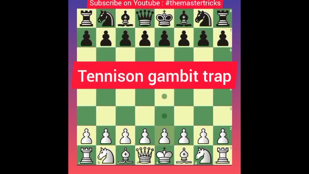 Learn The Tennison Gambit in Chess! #chess #chesstok #TennisonGambit #