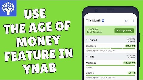 How to Use The Age of Money Feature in YNAB 2025?
