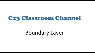 Boundary Layer Tutorial 04