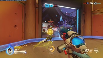 Overwatch Mei Clip - Save Ana with Icewall vs D va