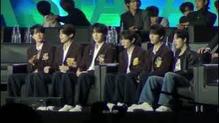 241227 AAA in Bangkok NCT WISH (with EXO Suho) reaction to NCT127 stage