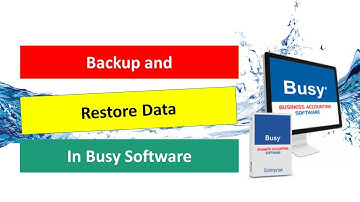 Backup and Restore Data in BUSY 21|| How To Take Backup-DATA In Busy Accounting Software #BUSY
