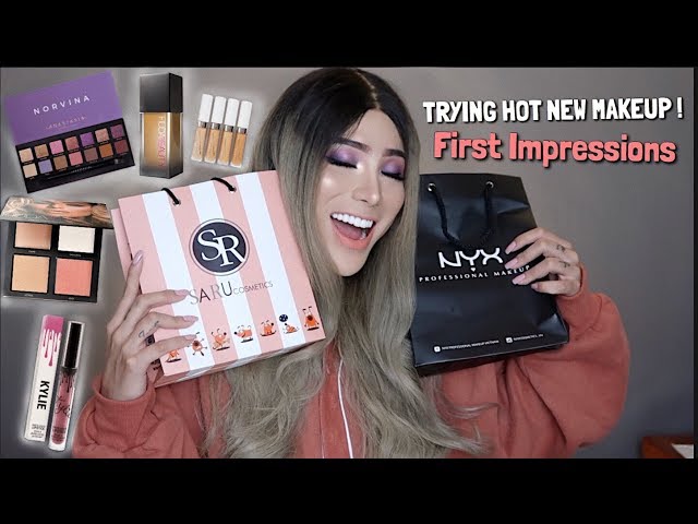 Review Các Sản Phẩm Makeup Hot Hiện Nay | Haul + First Impressions - Trying  New Makeup | Ty Lê | - Youtube