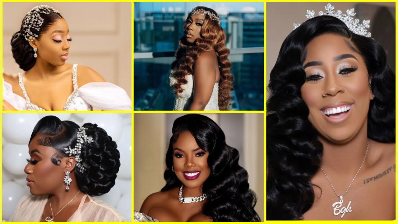 2023 Best Wedding Hairstyles for Black Women | 50 Modern Wedding Hairstyles  for African Women - YouTube