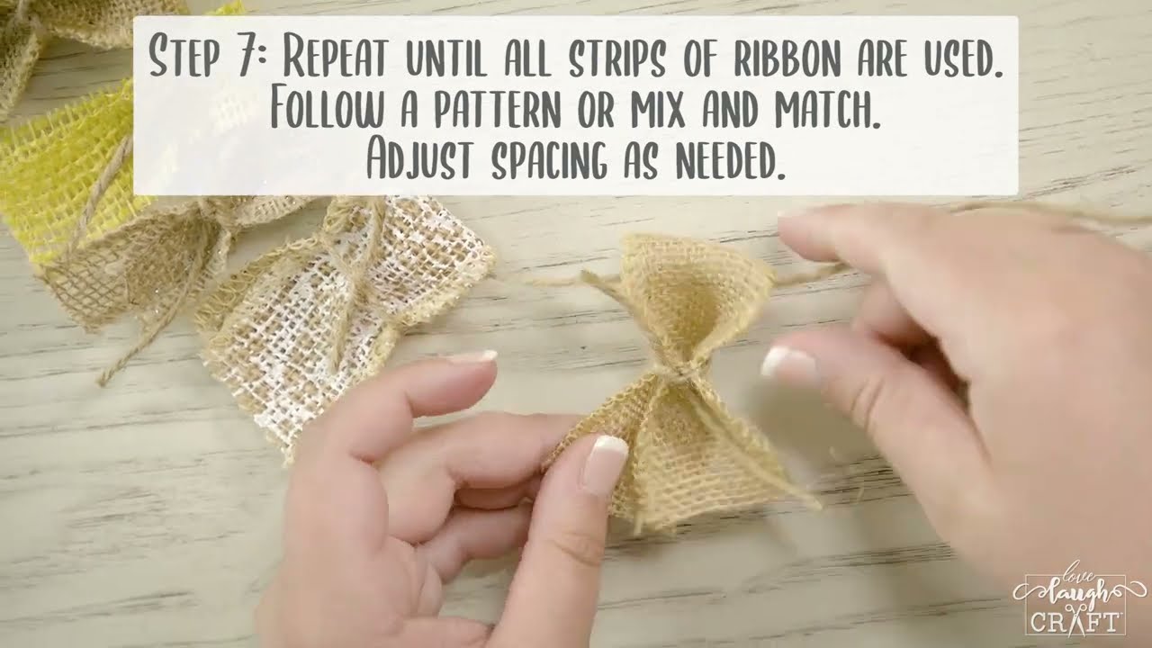 Easy DIY Lighted Burlap Holiday Garland by Lavender Buttons Design