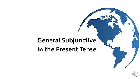 German-Konjunktiv II Present Tense