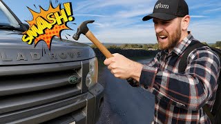 I hit my LAND ROVER with a HAMMER to fix it! I Smashed My Land Rover Engine With A Hammer To Unseize It