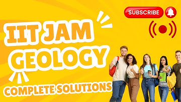 IIT JAM GEOLOGY 2025 COMPLETE PAPER SOLUTION ANSWER  1