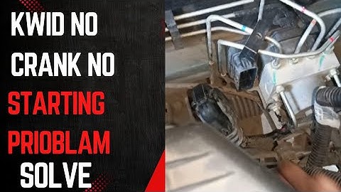 Renault kwid starting problem no crank no start problem solved 💯💯✅