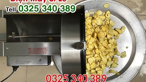 Máy thái lát gừng, xắt lát gừng, cắt gừng, riềng, nghệ, thái tỏi, hành, xả, rau củ quả