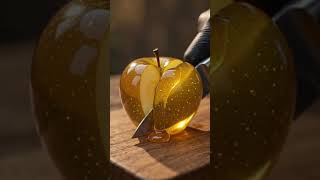Asmr glass apple cutting #asmrsounds