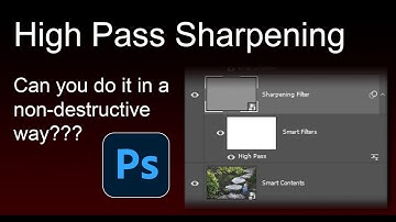 Non-Destructive High Pass Filters in Photoshop?