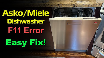 Asko / Miele Dishwasher F11 Error - Easy Fix Solution (Please read description)